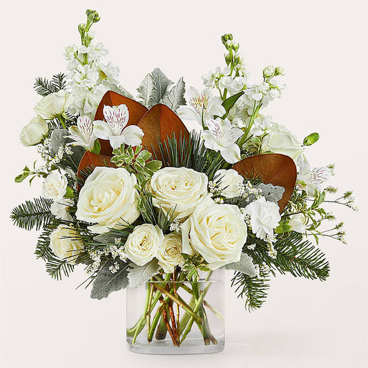 Fresh Snowfall Bouquet – HOLLOW TREE GIFTS & FLORAL LLC, Cascade IA